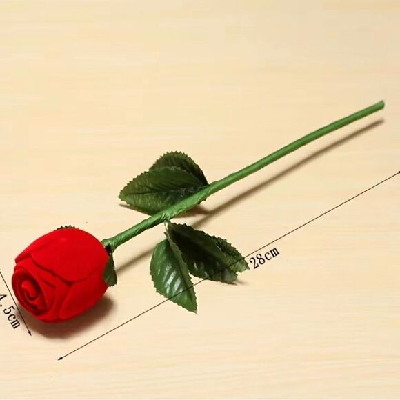 Rose flower ring box. 1pc - Picture 4 of 6